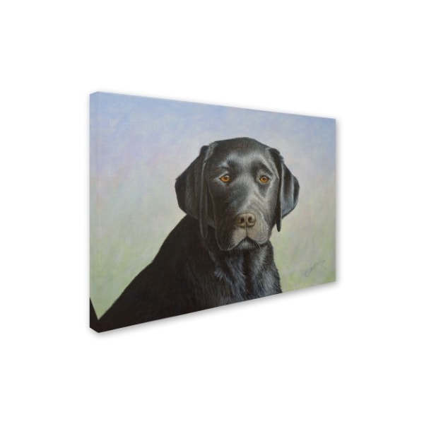 Robert Wavra 'Black Labrador Retriever' Canvas Art,24x32